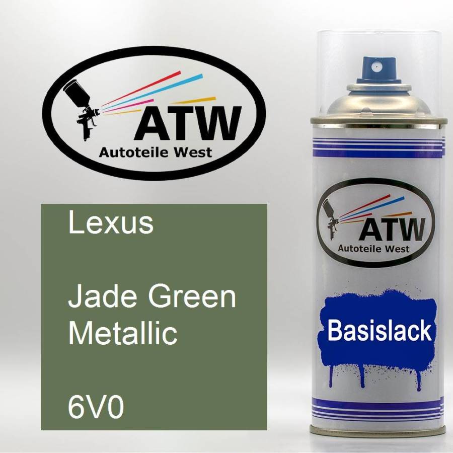Lexus, Jade Green Metallic, 6V0: 400ml Sprühdose, von ATW Autoteile West.